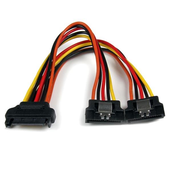 StarTech.com 6in Latching SATA Power Y Splitter Cable Adapter - M/F STA-PYO2LSATA