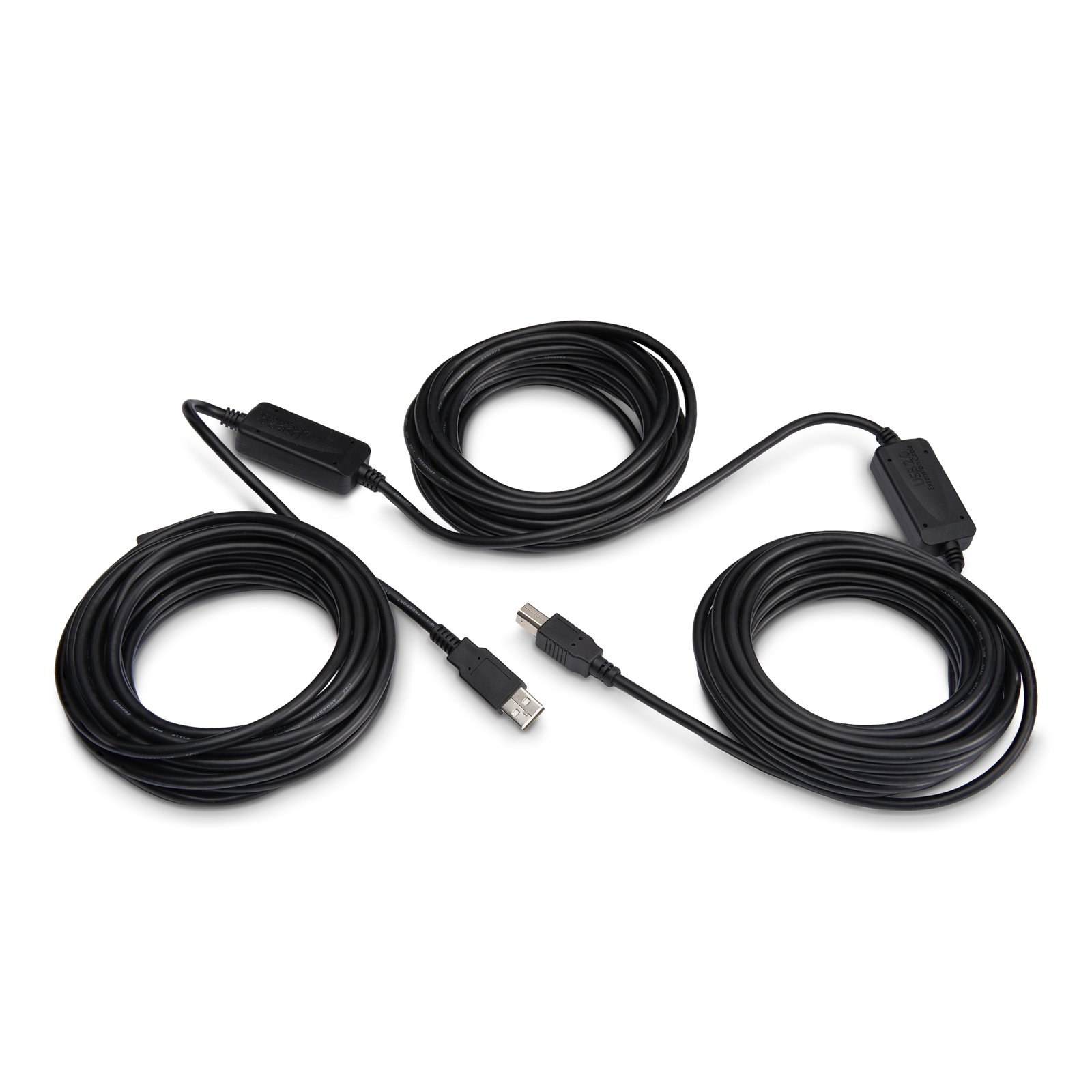 StarTech.com 65ft (20m) Active USB 2.0 A to B Cable, Long Printer 1x (M), Black STA-USB2HAB65AC