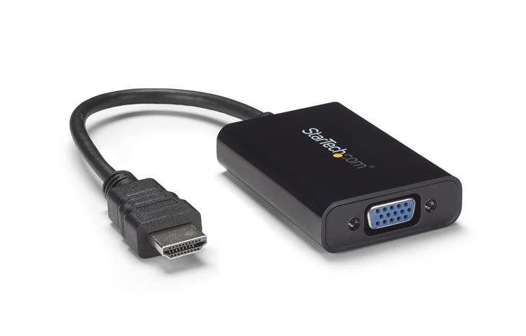 StarTech.com HDMI to VGA Video Adapter Converter with Audio for Desktop PC / Laptop / Ultrabook - STA-HD2VGAA2