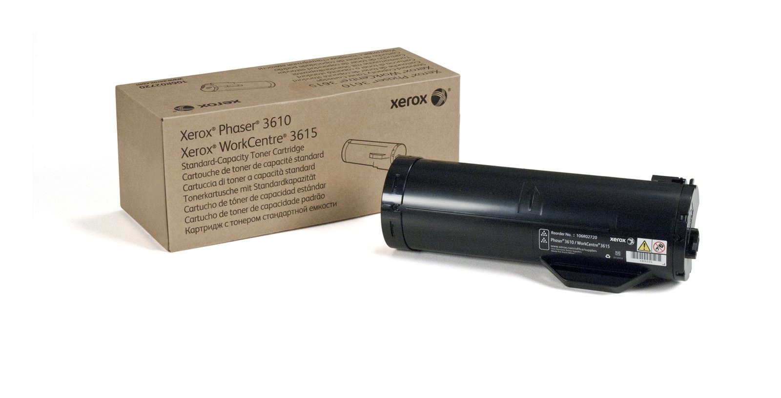 Xerox Genuine Phaser® 3610, WorkCentre® 3615 Black Standard capacity Toner Cartridge (5900 Pages) - XER-106R02720
