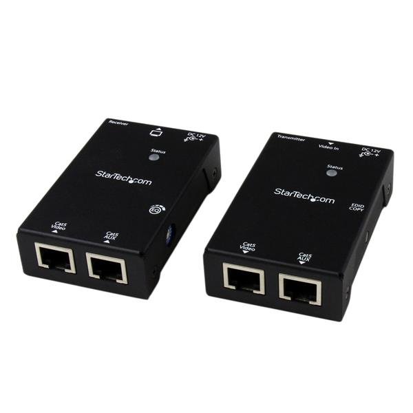 StarTech.com HDMI Over CAT5e/CAT6 Extender with Power Cable - 165 ft (50m) - TAA STA-ST121SHD50