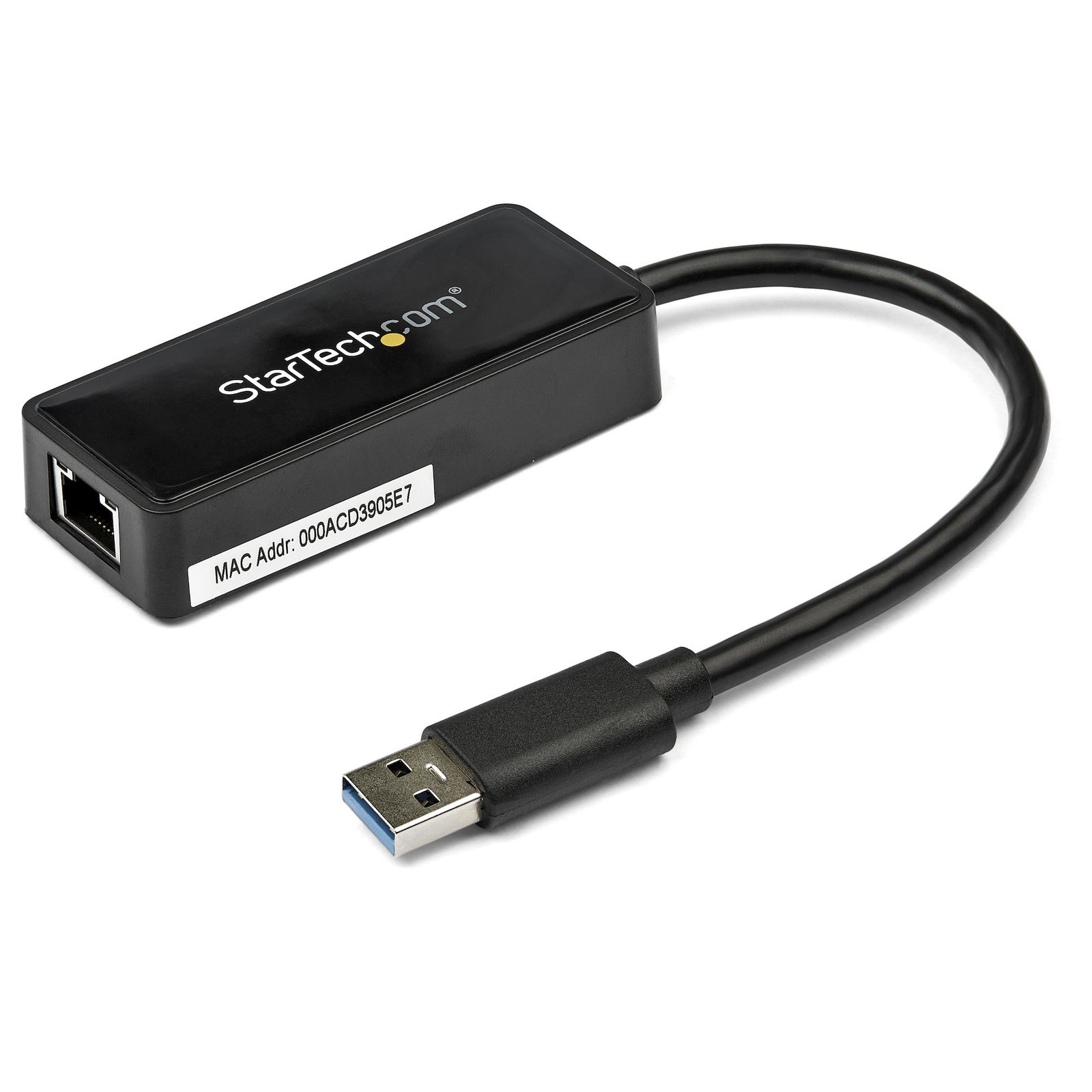 StarTech.com USB 3.0 Ethernet Adapter, Network NIC with Port, to RJ45, Passthrough STA-USB31000SPTB
