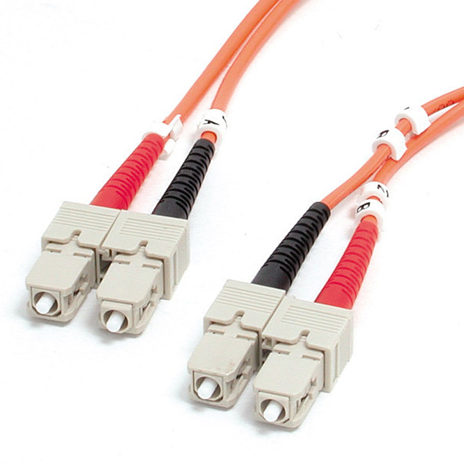StarTech.com 1m (3.3ft) SC to OM1 Multimode Fiber Optic Cable, 62.5/125 Size, 10G Networks - LSZH STA-FIBSCSC1