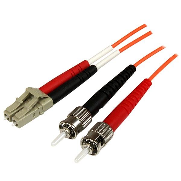 StarTech.com Fiber Optic Cable - Multimode Duplex 50/125 - OFNP Plenum - LC/ST - 3 m STA-50FIBPLCST3