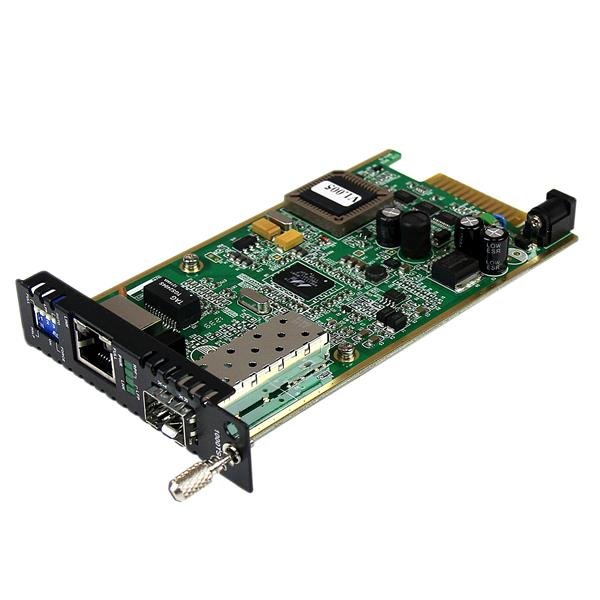 StarTech.com Gigabit Ethernet Fiber Media Converter Card Module with Open SFP Slot STA-ET91000SFP2C