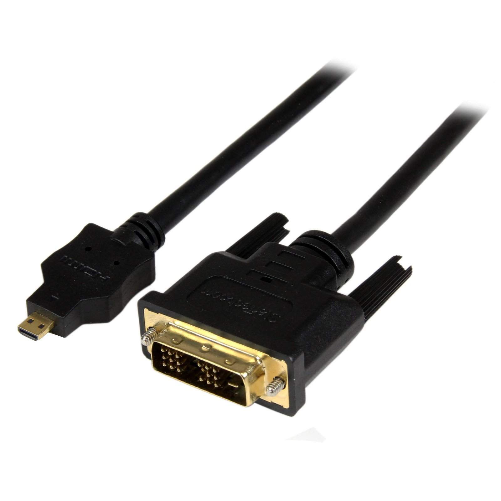 StarTech.com 6ft (2m) Micro HDMI to DVI Cable - Adapter - Type-D Device DVI-D Single Link STA-HDDDVIMM2M
