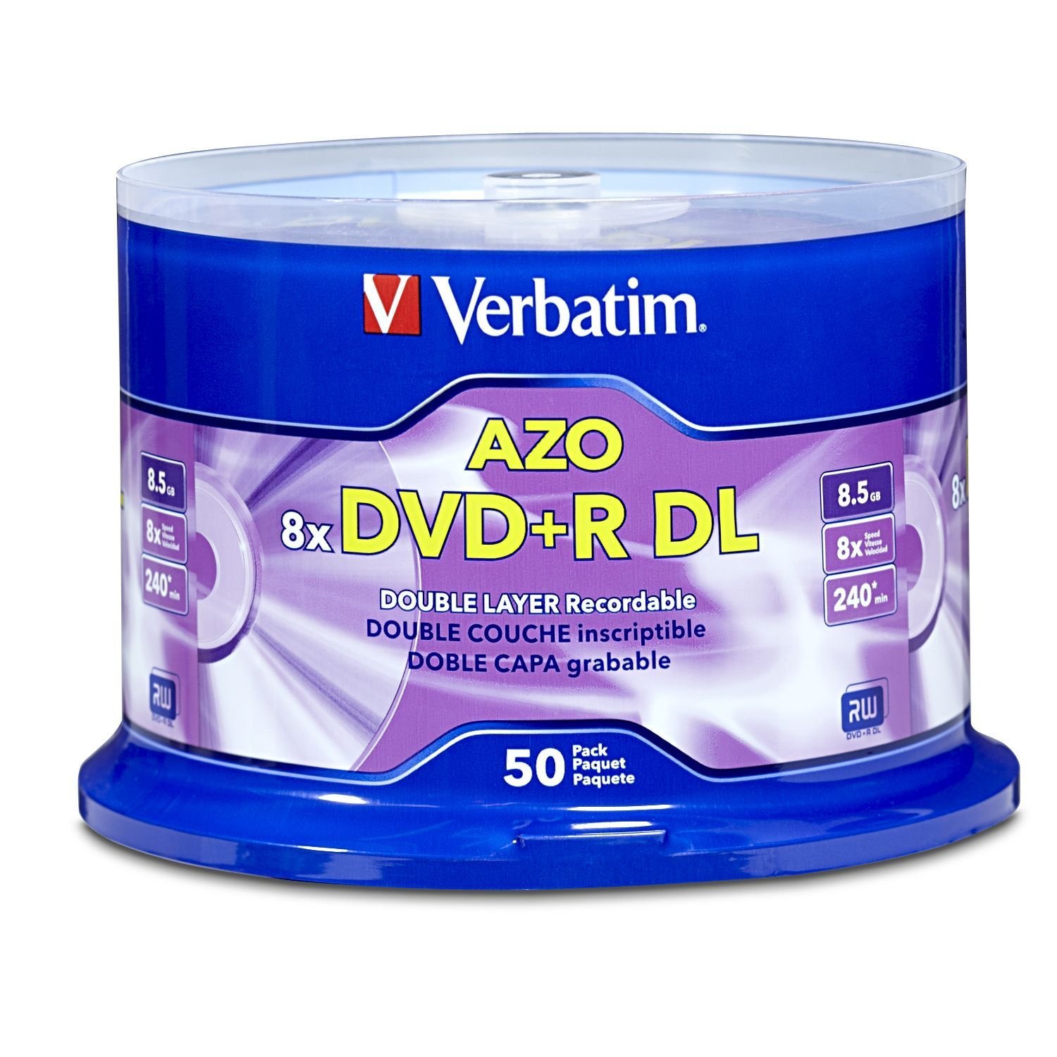 VERBATIM AMERICAS LLC DVD+R DL 8.5GB 8X 50 pk pc(s) VBM-97000