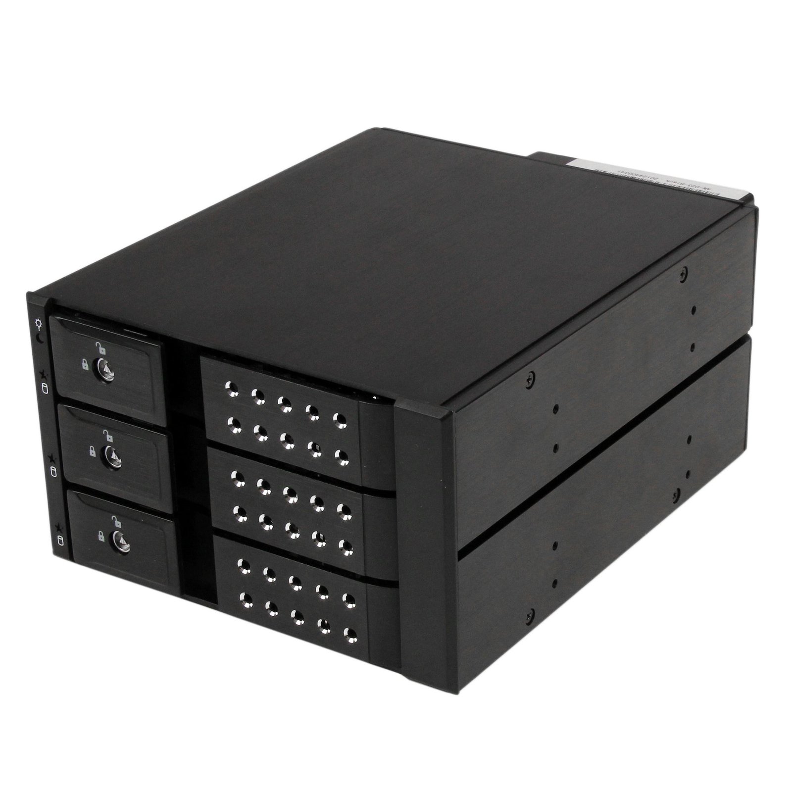 StarTech.com 3 Bay Aluminum Trayless Hot Swap Mobile Rack Backplane for 3.5in SAS II/SATA III - 6 STA-HSB3SATSASBA