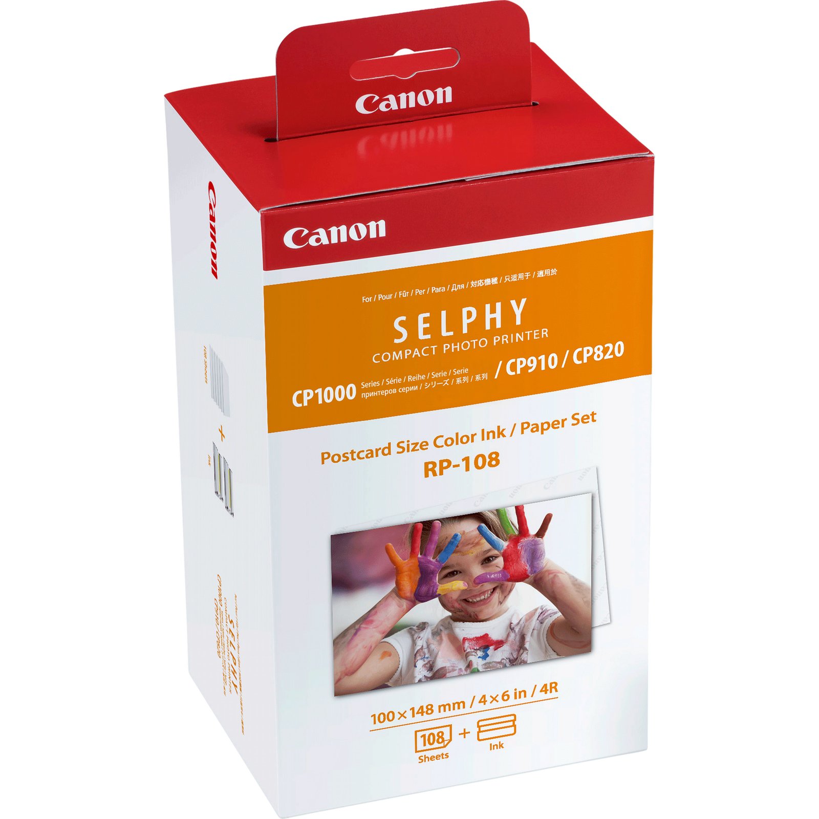 CANON USA RP-108 Colour Ink + 100 x 148 mm Paper Set, 108 Sheets CAN-8568B001