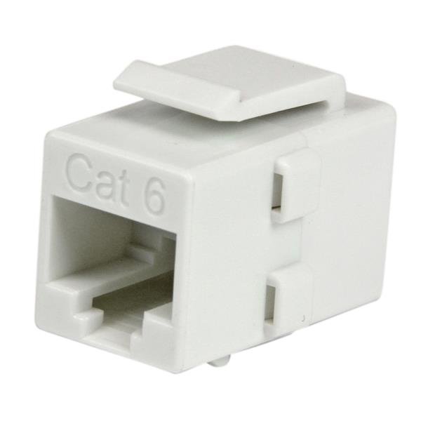 StarTech.com White Cat 6 RJ45 Keystone Jack Network Coupler - F/F STA-C6KEYCOUPLWH