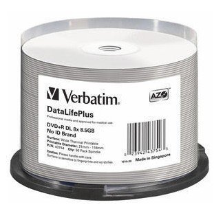 VERBATIM AMERICAS LLC DataLifePlus 8.5 GB DVD+R DL 50 pc(s) VBM-43754