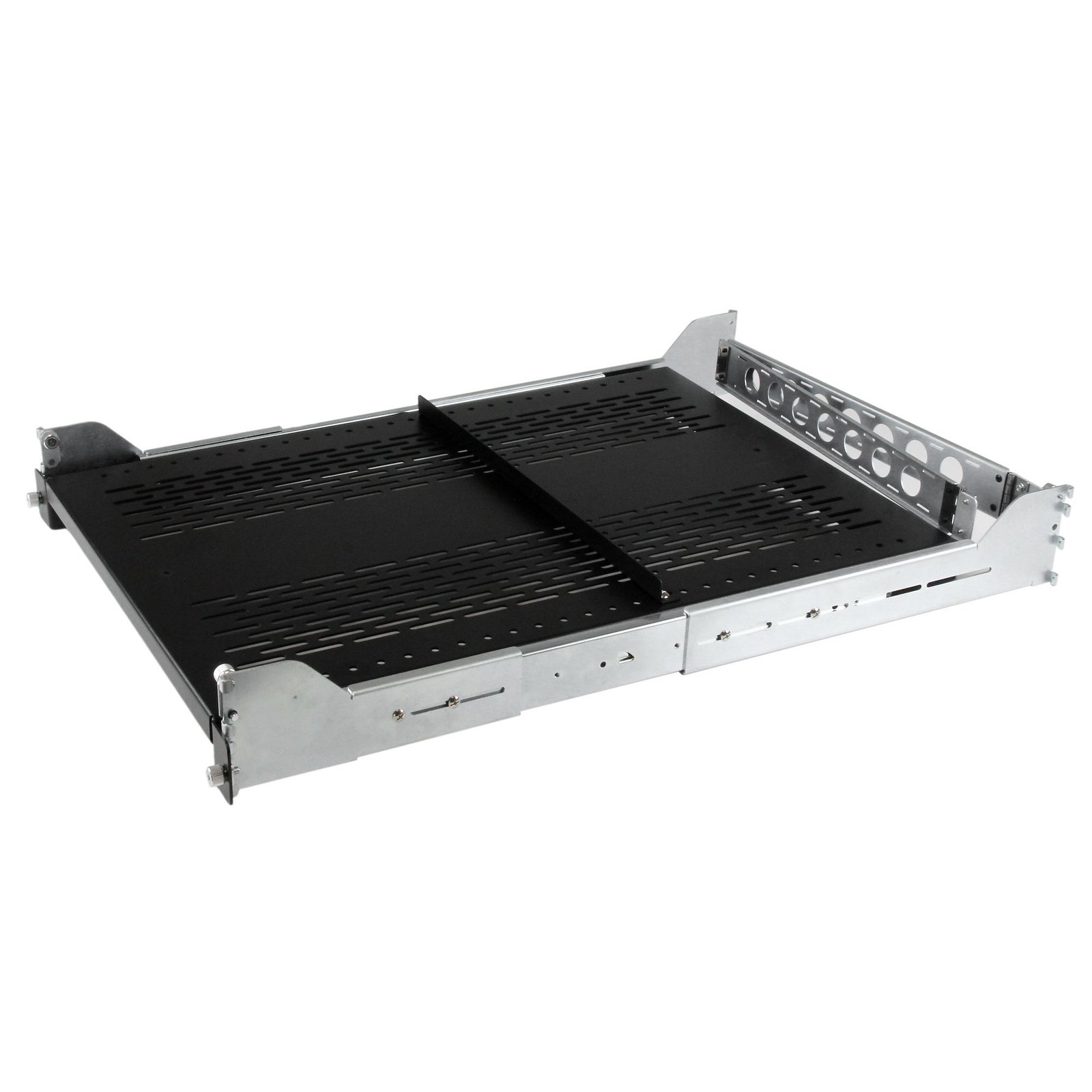 StarTech.com 2U Vented Sliding Server Rack Shelf w/ Cable Management Arm - 27.7 to 31.6in STA-UNISLDSHF192