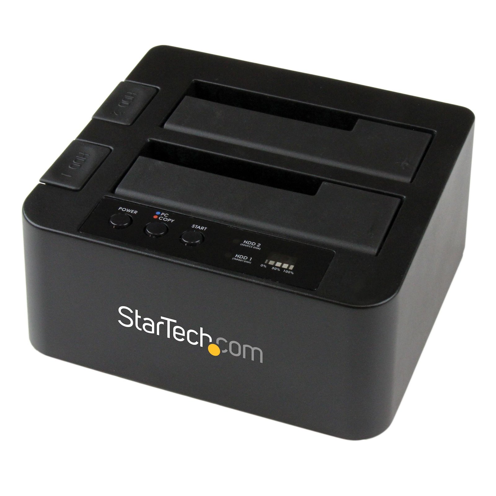 StarTech.com Dual Bay Hard Drive Duplicator, Standalone USB 3.0 (5 Gbps) / eSATA to 2.5/3.5" SATA STA-SDOCK2U33RE