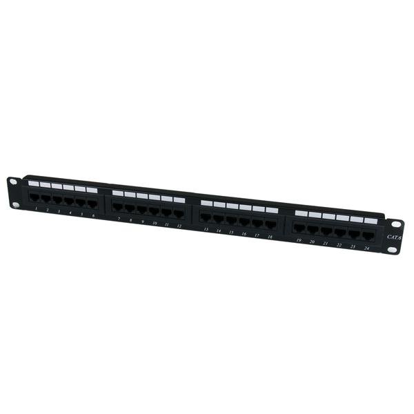 StarTech.com 24 Port 1U Rackmount Cat 6 110 Patch Panel STA-C6PANEL24