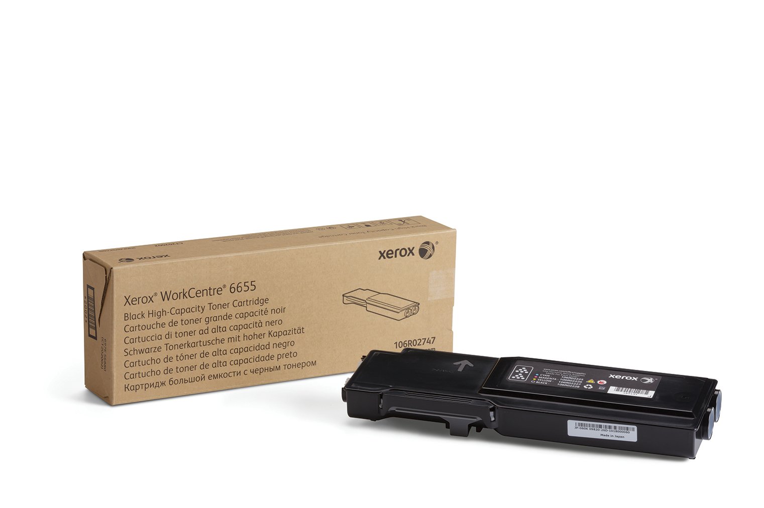 Xerox Genuine WorkCentre® 6655/6655i Black High capacity Toner Cartridge (12000 Pages) - 106R02747 XER-106R02747