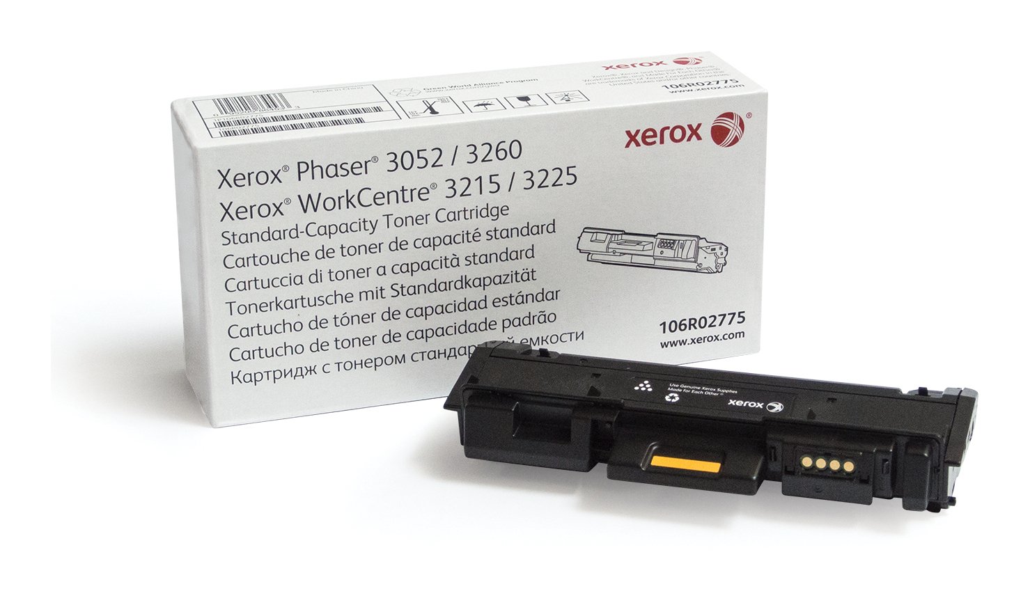 Xerox Genuine Phaser® 3052/3260, WorkCentre® 3215/3225 Black Standard capacity Toner Cartridge XER-106R02775