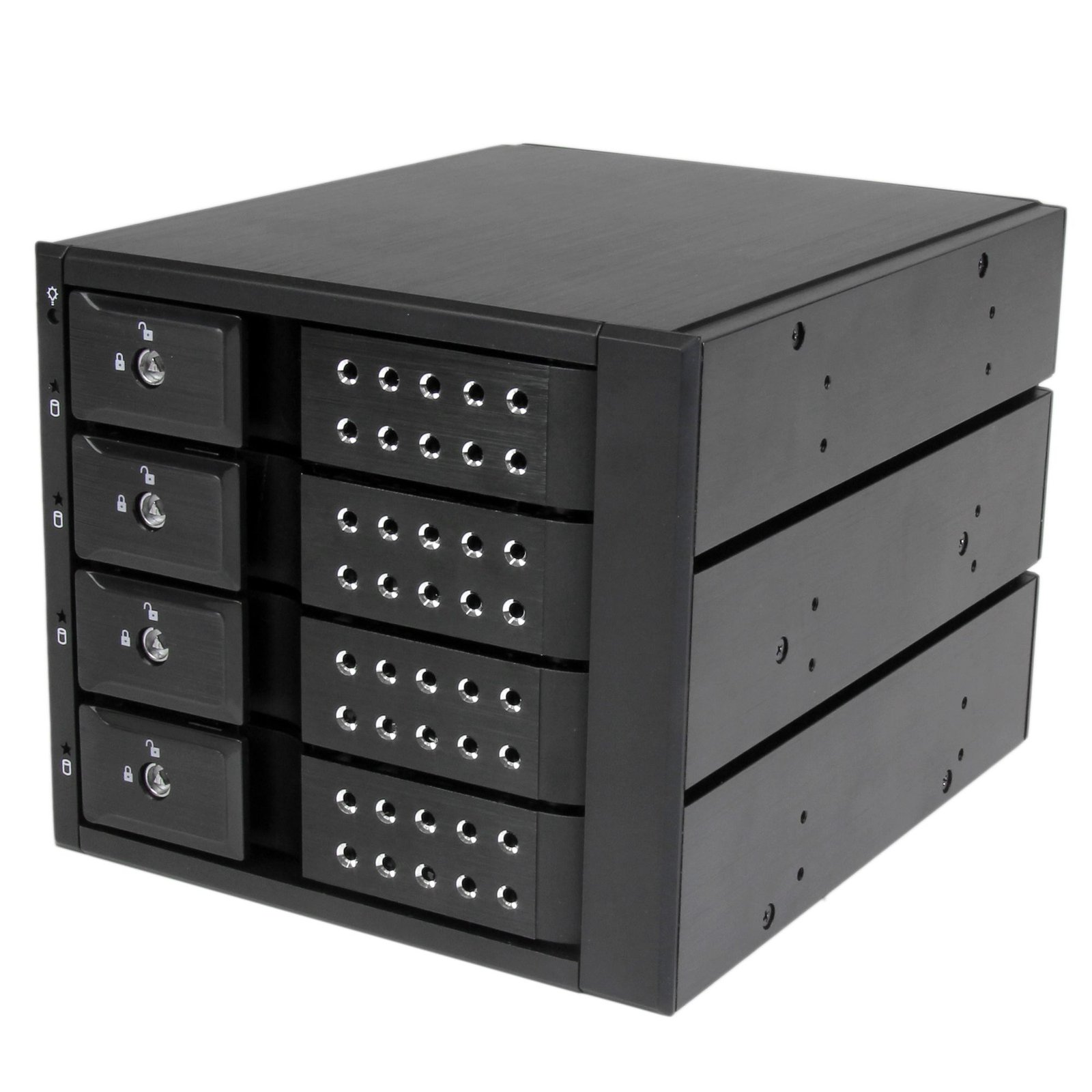 StarTech.com 4 Bay Aluminum Trayless Hot Swap Mobile Rack Backplane for 3.5in SAS II/SATA III - 6 STA-HSB4SATSASBA