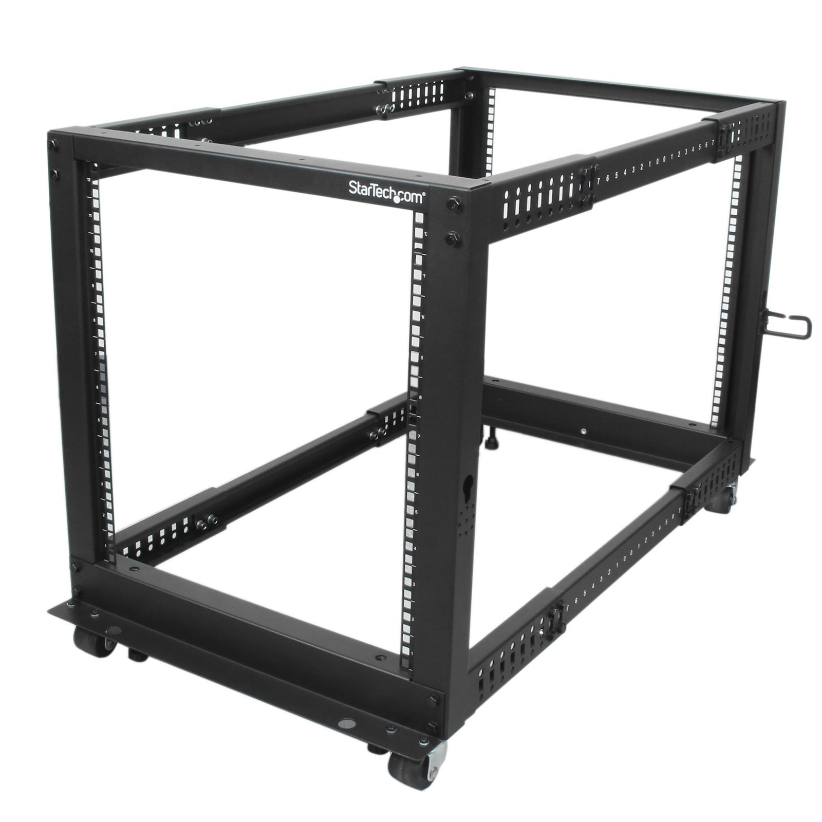 StarTech.com 12U 4-Post Server Rack, 19in Open Frame with 40in (101cm) Mounting Depth and 1200lb STA-4POSTRACK12U