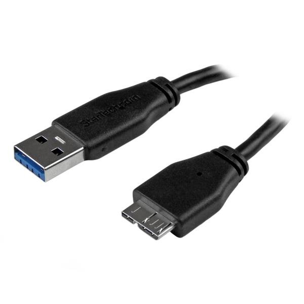StarTech.com Slim Micro USB 3.0 Cable - M/M - 3m (10ft) STA-USB3AUB3MS