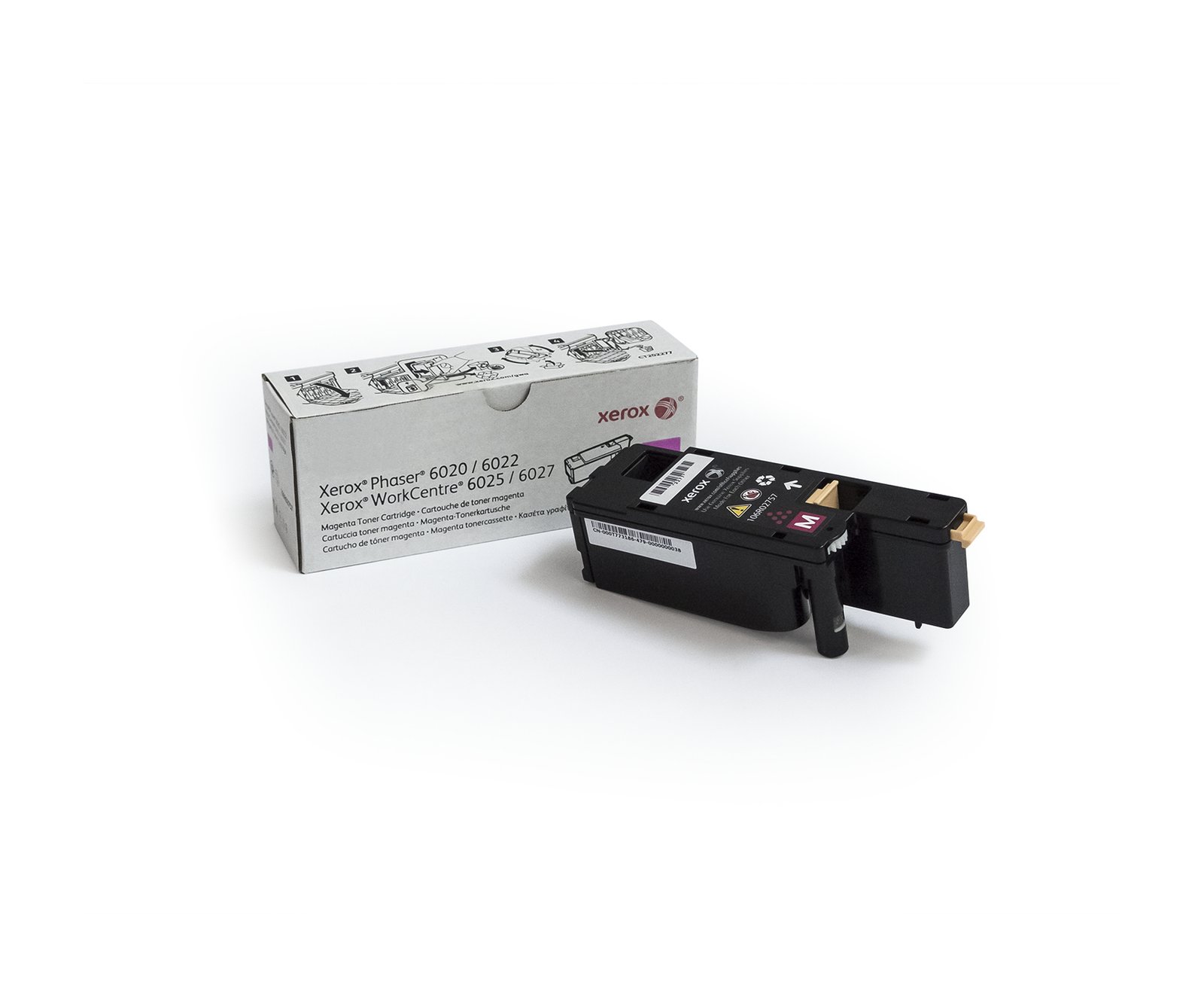 Xerox Genuine Phaser® 6020/6022, WorkCentre® 6025/6027 Magenta Standard capacity Toner Cartridge XER-106R02757