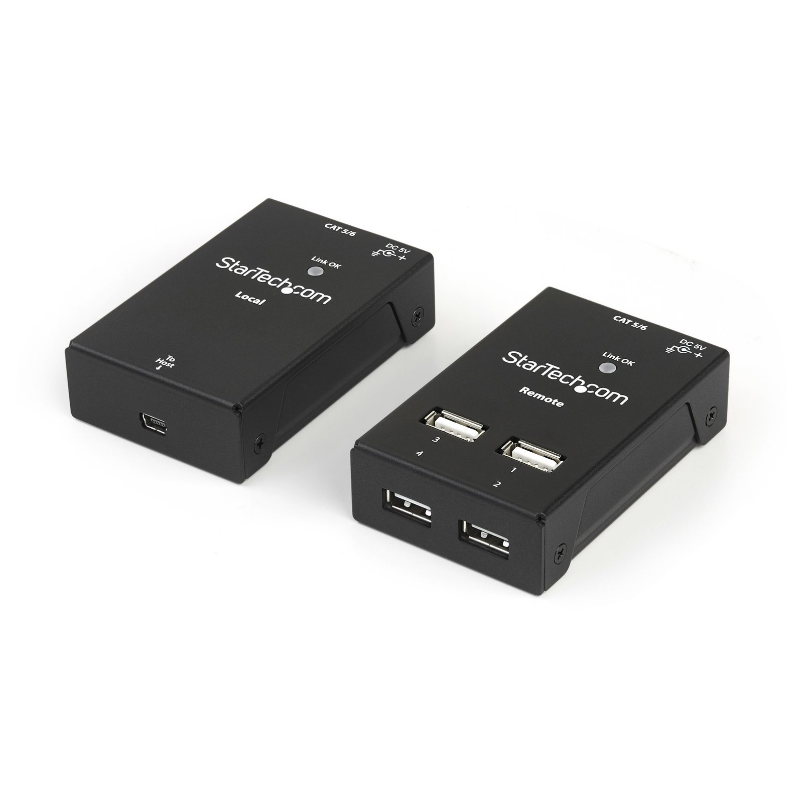 StarTech.com 4-Port USB 2.0-Over-Cat5-or-Cat6 Extender - 130ft (40m) - TAA STA-USB2004EXTV