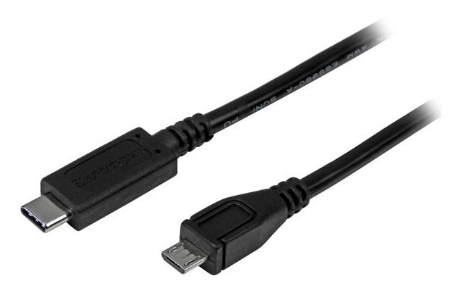 StarTech.com 3ft (1m) USB-C to Micro USB-B Cable, Data Cord, USB 2.0, C Micro-B Transfer STA-USB2CUB1M