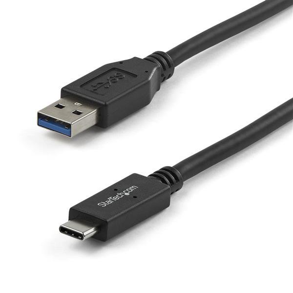 StarTech.com 3ft (1m) USB-A to USB-C Charging Cable, USB 10Gbps, Charge & Sync, 3A, USB-IF STA-USB31AC1M