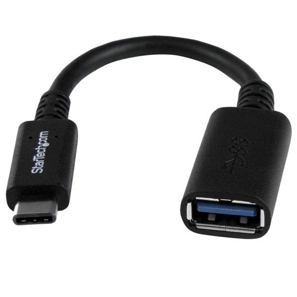 StarTech.com 6in (15cm) USB-C to USB-A Adapter, USB 5Gbps, 3A, Male Female Converter, USB-IF STA-USB31CAADP