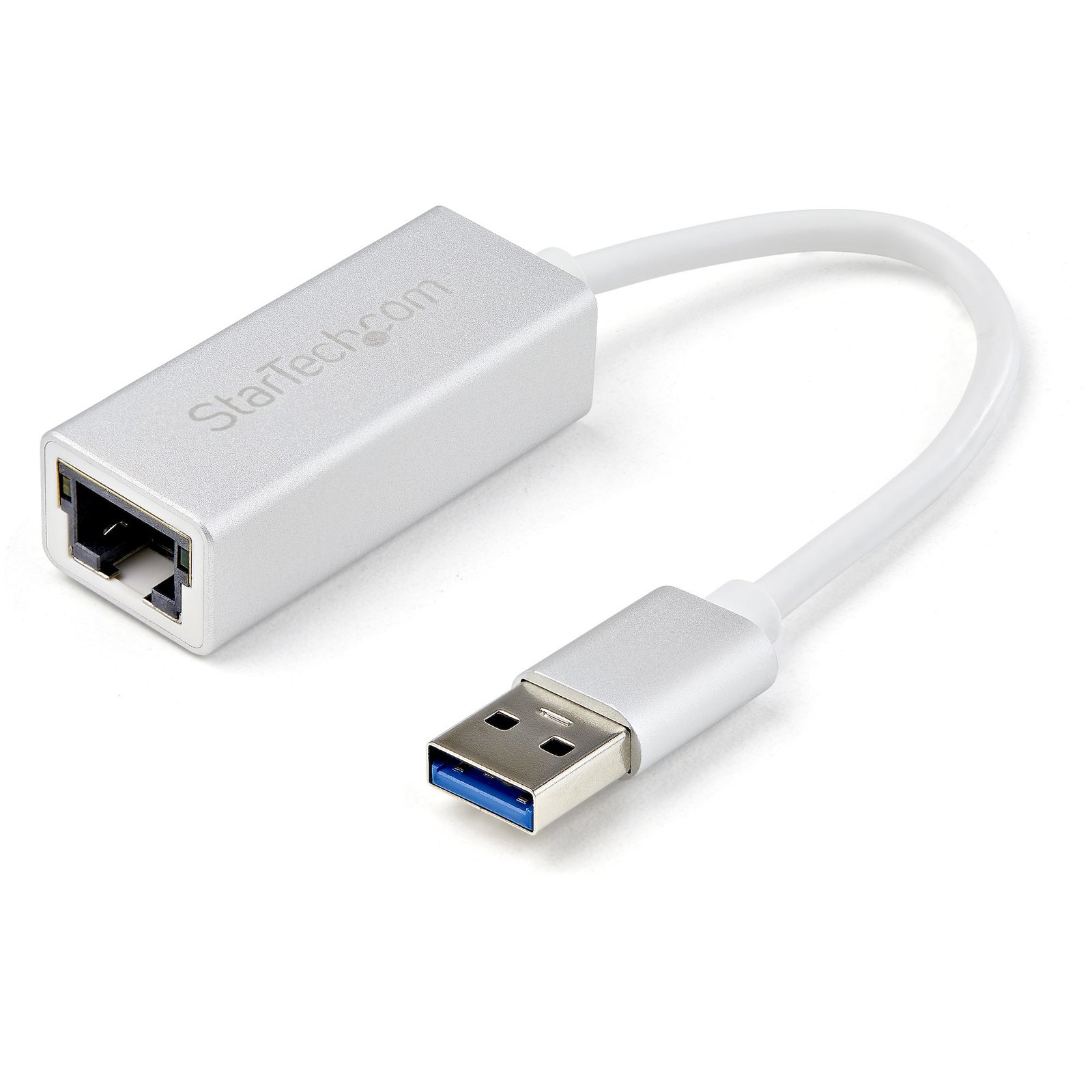 StarTech.com USB 3.0 to Gigabit Network Adapter, Silver, Sleek Aluminum Design for MacBook, STA-USB31000SA