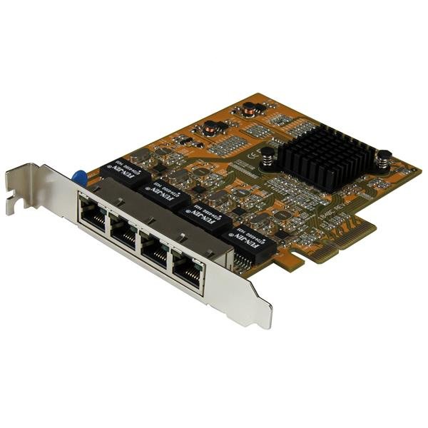 StarTech.com 4-Port PCIe Gigabit Network Adapter Card - TAA STA-ST1000SPEX43