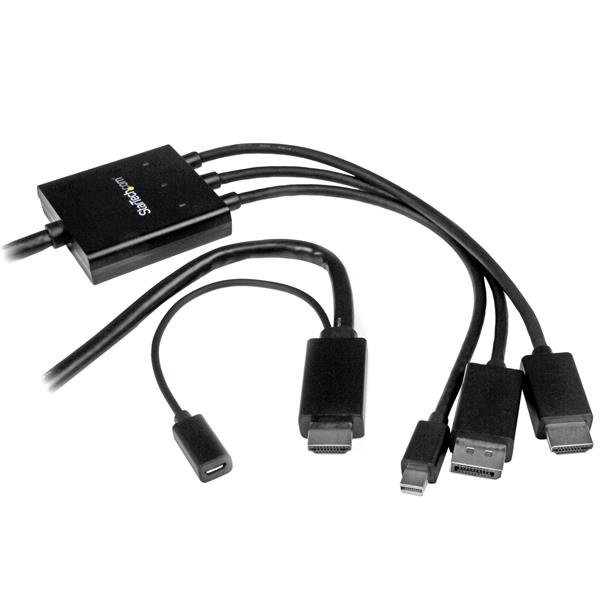 StarTech.com HDMI, DisplayPort or Mini to Converter Cable - 2 m (6 ft.) STA-DPMDPHD2HD