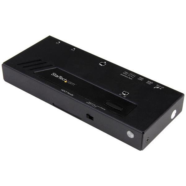 StarTech.com 2-Port HDMI Automatic Video Switch - 4K with Fast Switching - TAA STA-VS221HD4KA