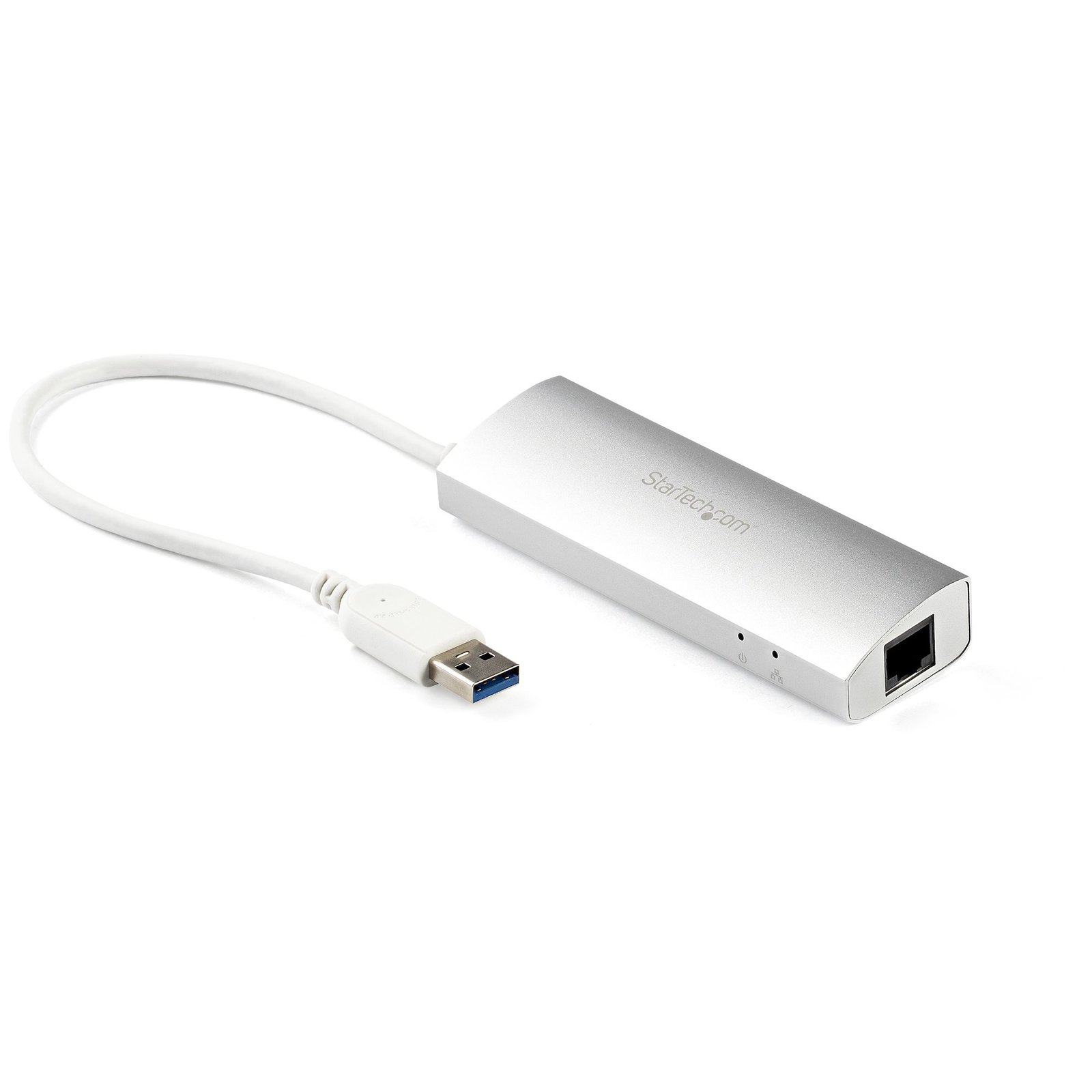 StarTech.com 3-Port USB Hub with Ethernet, USB-A Ports, Gigabit Ethernet/GbE, 5Gbps, Rugged Design, STA-ST3300G3UA