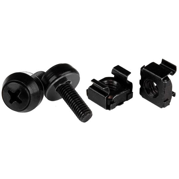 StarTech.com 50-Pack M5 12mm Screws, Square Hole Cage Nuts and Installation Tool, Hardware Mounting STA-CABSCREWM5B