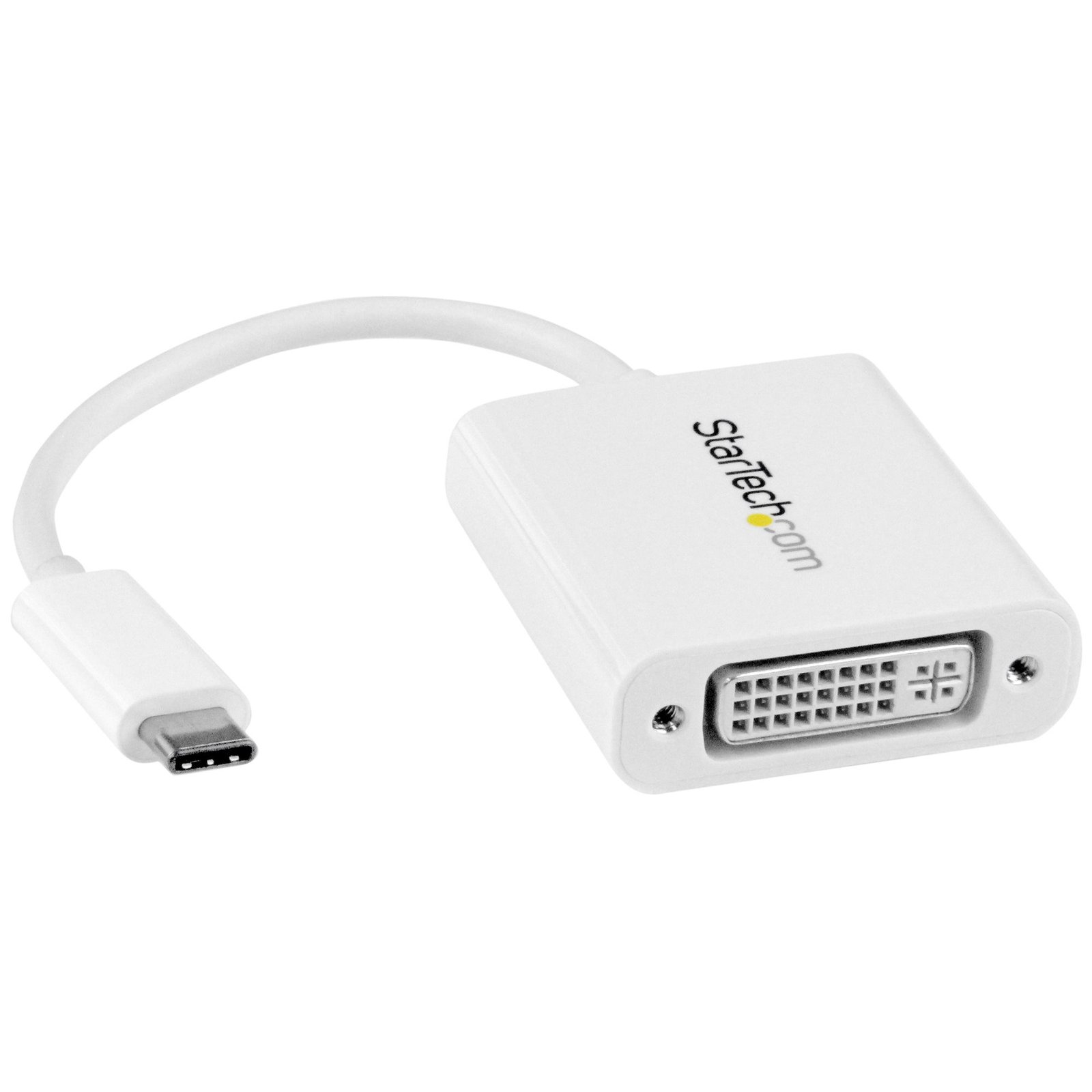 StarTech.com USB-C to DVI Adapter - White STA-CDP2DVIW