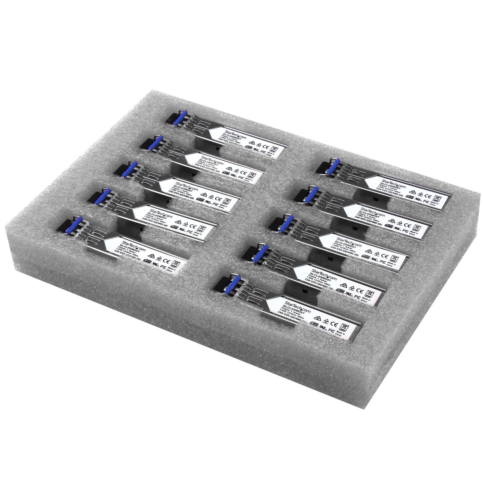 StarTech.com Cisco GLC-LH-SMD Compatible SFP Module (10 Pack) - 1000BASE-LX/LH - 1GbE Single Mode STA-GLCLHSMD10ST