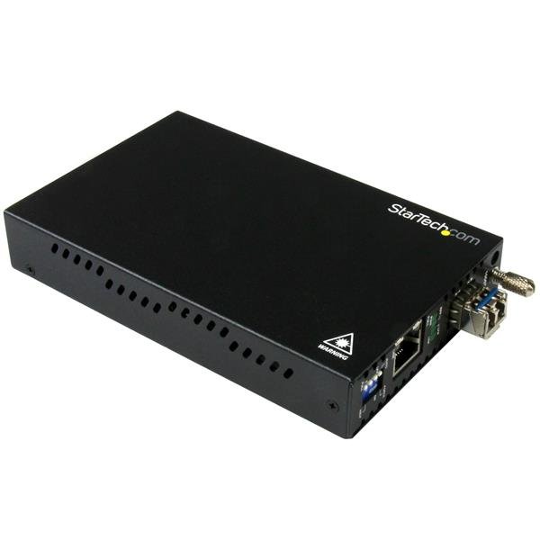 StarTech.com Gigabit Ethernet Copper-to-Fiber Media Converter - SM LC - 20 km STA-ET91000SM20