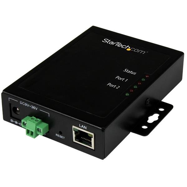 StarTech.com 2-Port Serial-to-IP Ethernet Device Server - RS232 - Metal and Mountable - TAA STA-NETRS2322P
