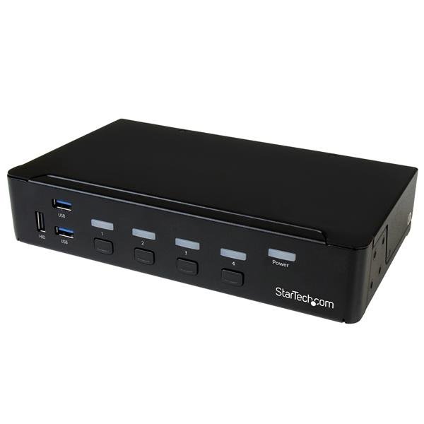 StarTech.com 4-Port DisplayPort KVM Switch - USB 3.0 - 4K 30Hz - TAA STA-SV431DPU3A2