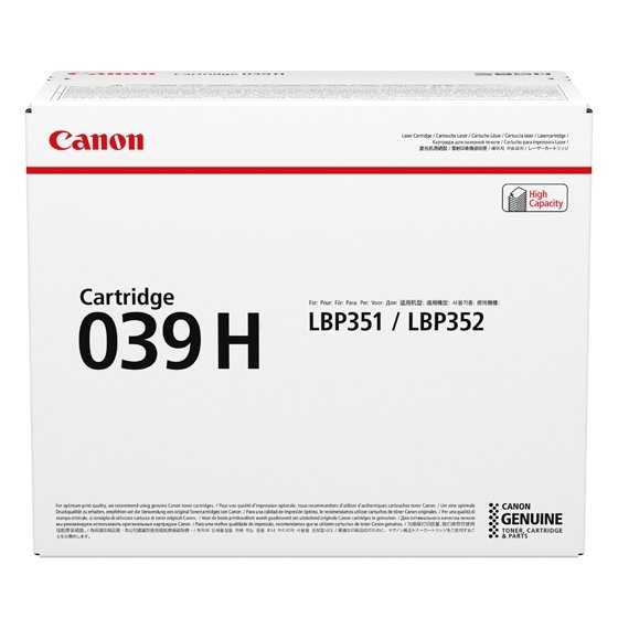 CANON INKJET 039H toner cartridge 1 pc(s) Original Black CAN-0288C001