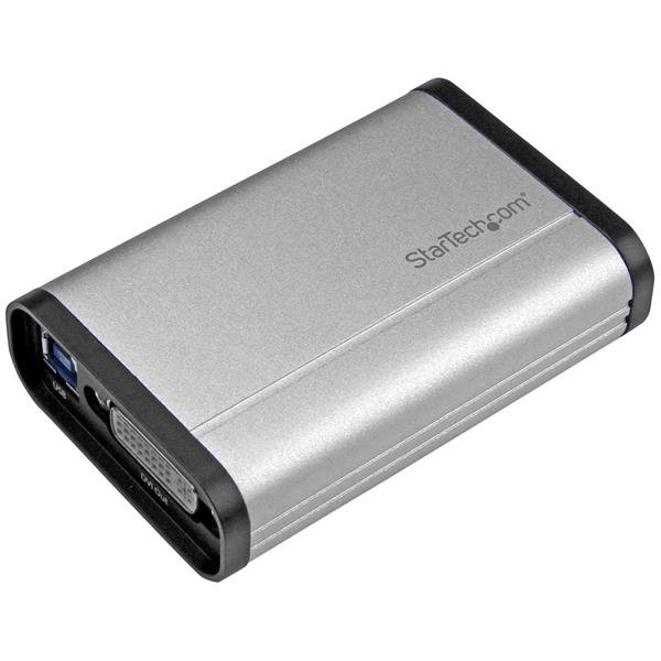 StarTech.com USB 3.0 Capture Device for High-Performance DVI Video - 1080p 60fps - Aluminum - TAA STA-USB32DVCAPRO