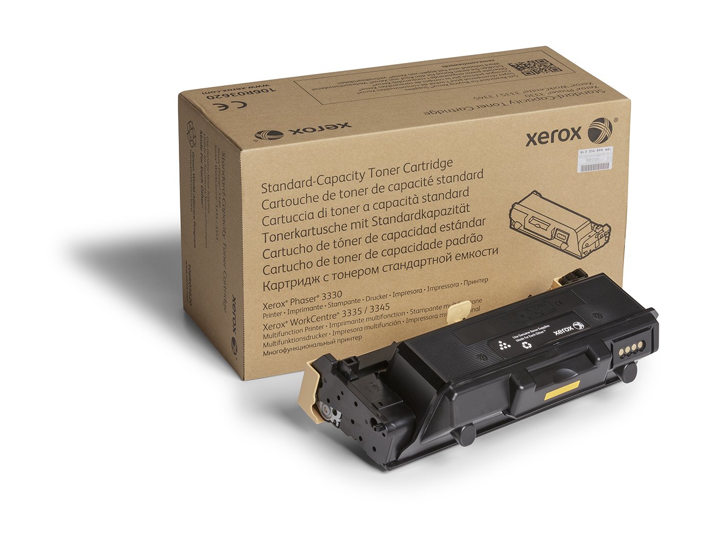 Xerox Genuine Phaser® 3330, WorkCentre® 3300 Series Black Standard capacity Toner Cartridge (2600 XER-106R03620
