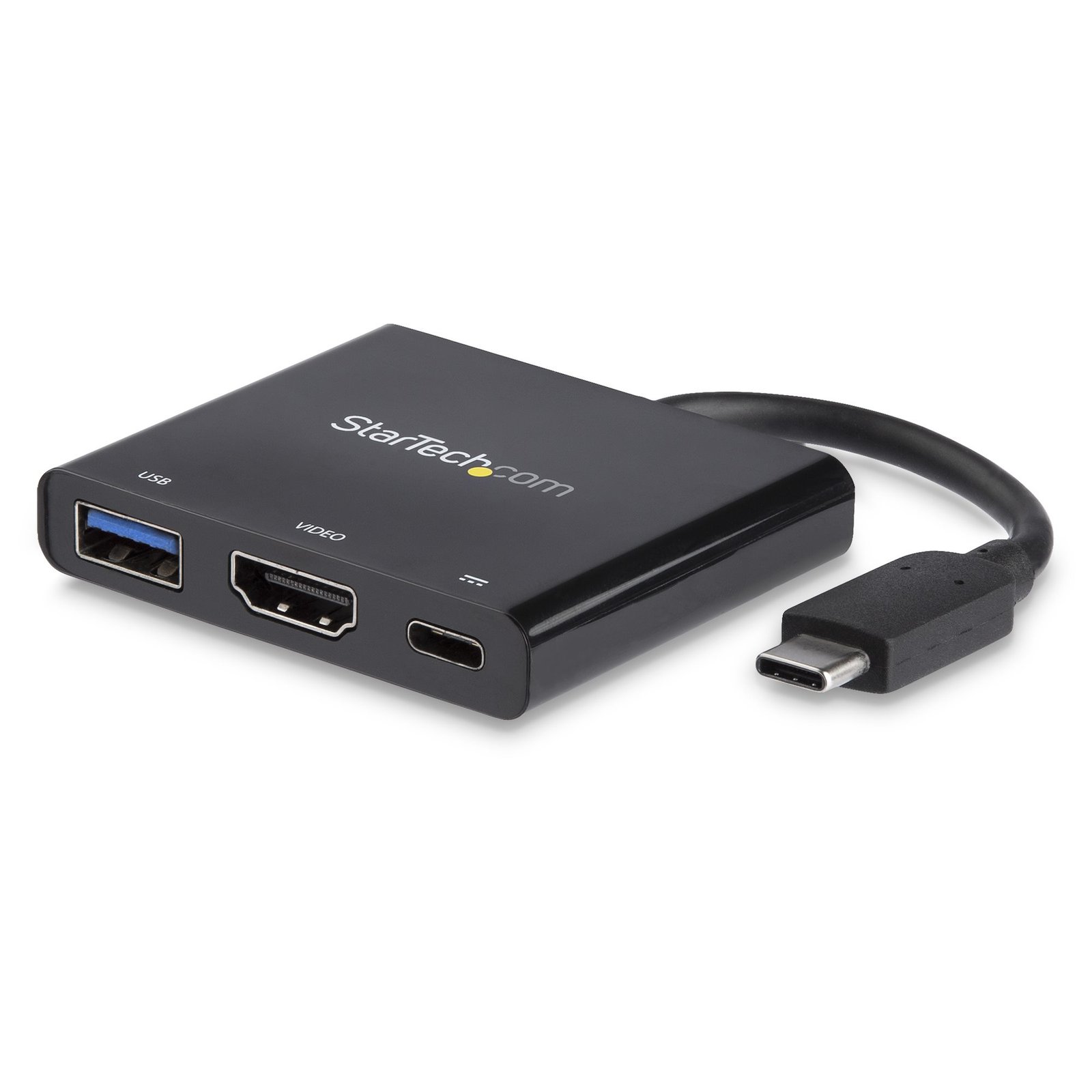 StarTech.com USB-C Multiport Adapter with HDMI - USB 3.0 Port - 60W PD - Black STA-CDP2HDUACP