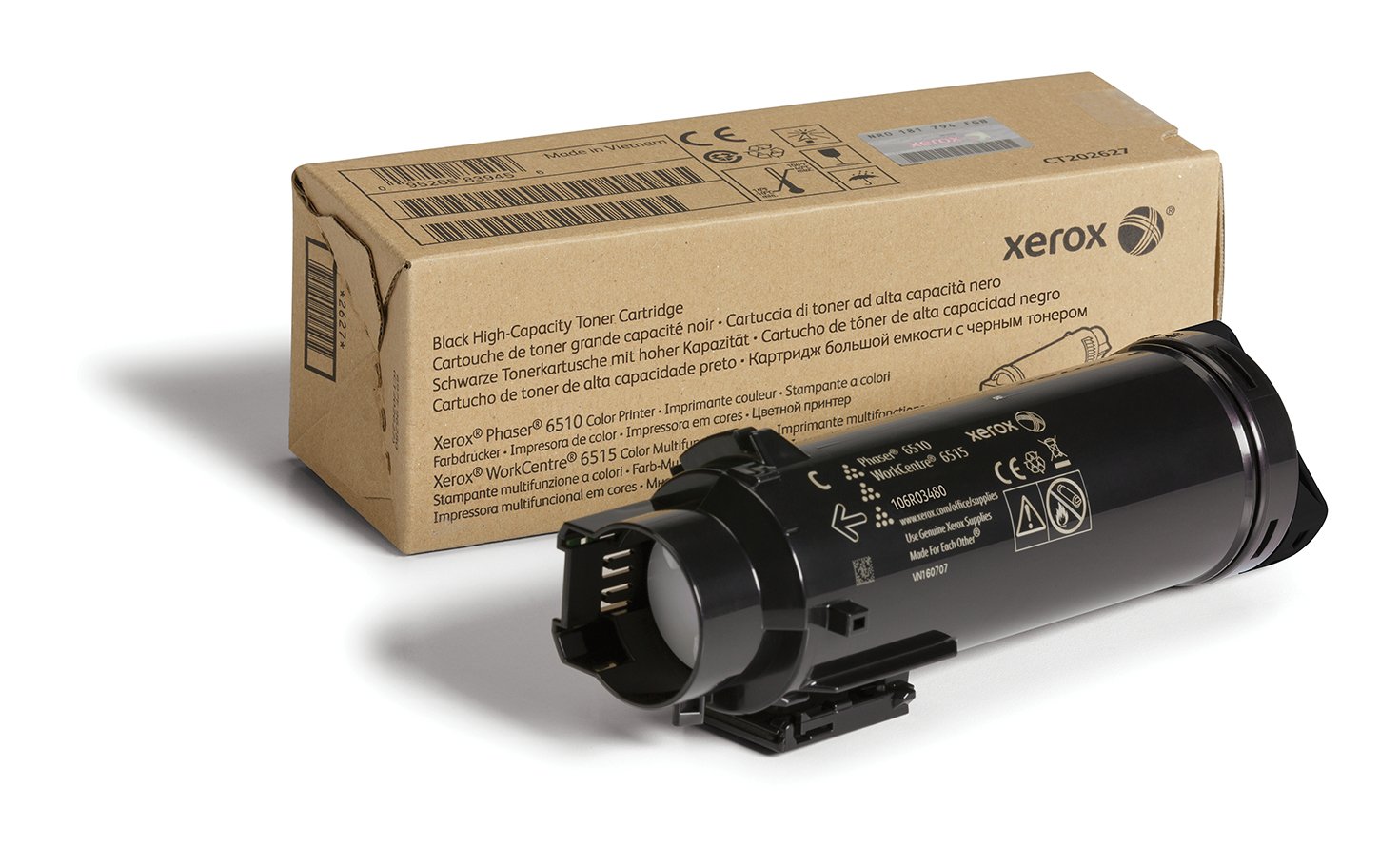 Xerox Genuine Phaser® 6510, WorkCentre® 6515 Black High capacity Toner Cartridge (5500 Pages) - XER-106R03480