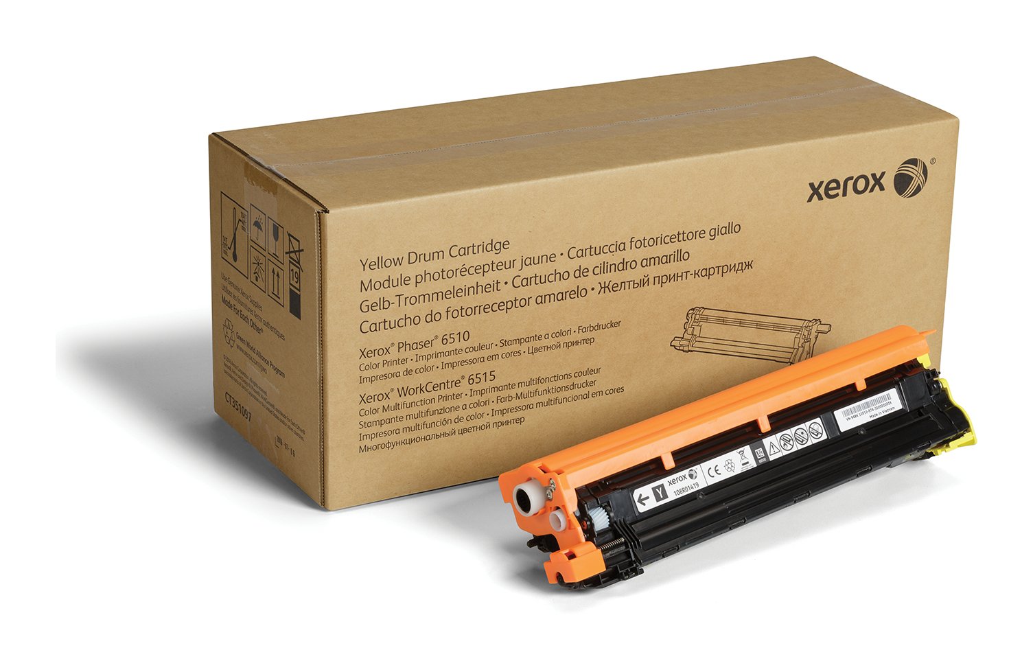Xerox PHASER 6510 / WORKCENTRE 6515 Yellow Drum Cartridge 48,000 Pages XER-108R01419