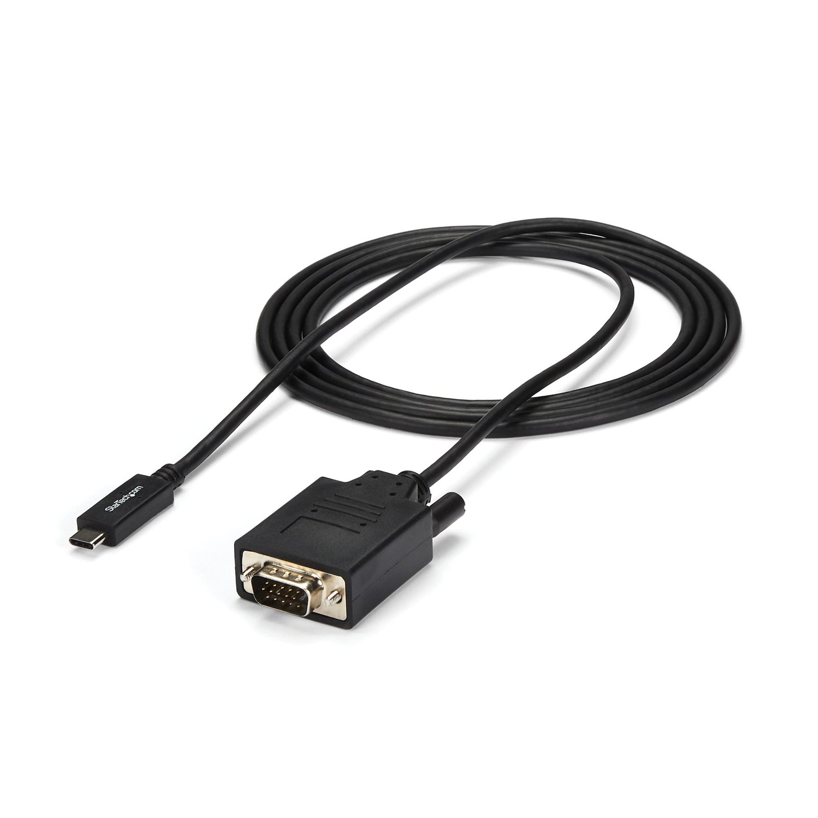 StarTech.com 6.6ft (2m) USB C to VGA Cable - 1920x1200/1080p Type Video Active Adapter - STA-CDP2VGAMM2MB