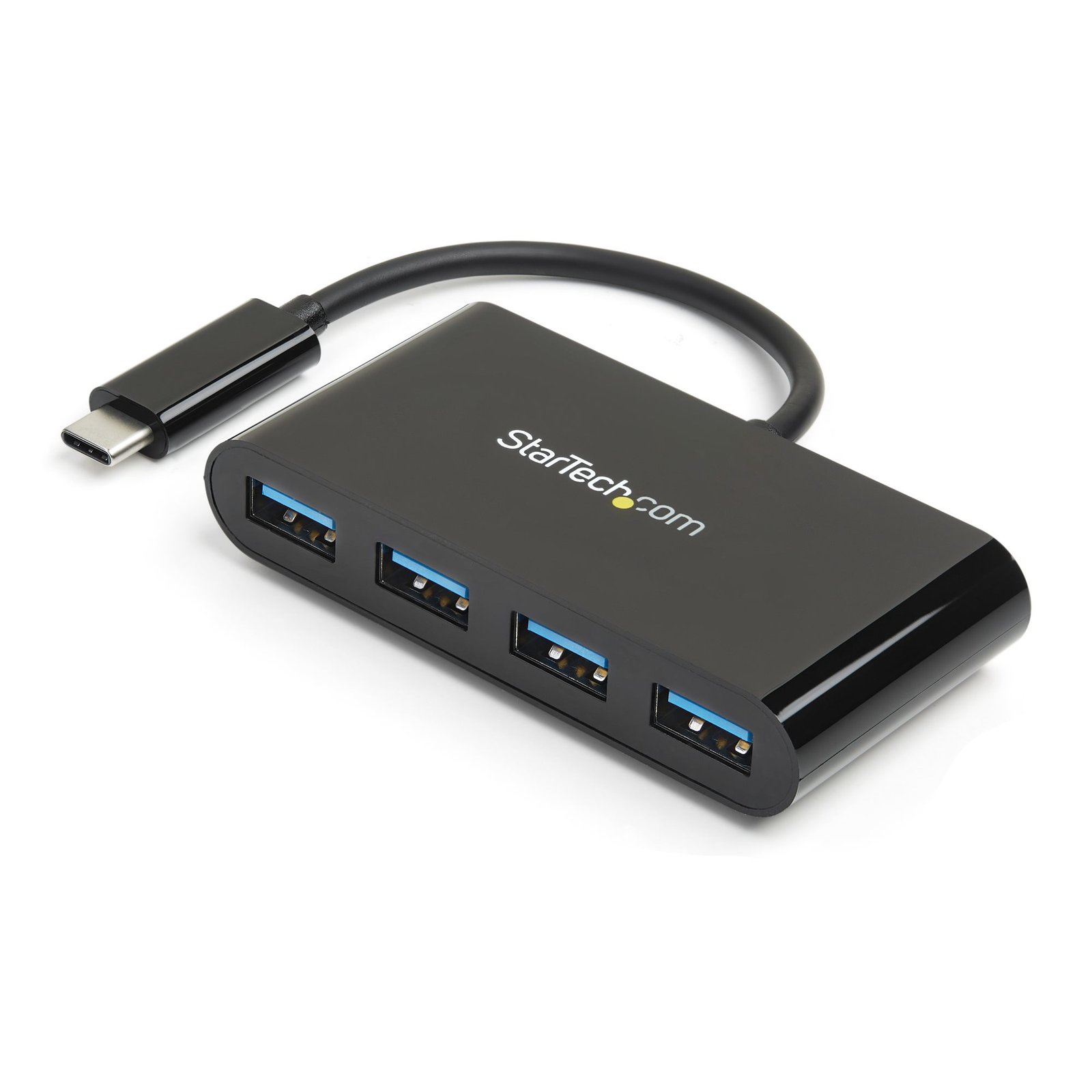 StarTech.com 4-Port USB-C Hub - to 4x USB-A - USB 3.0 - 5Gbps - Bus Powered STA-HB30C4AB