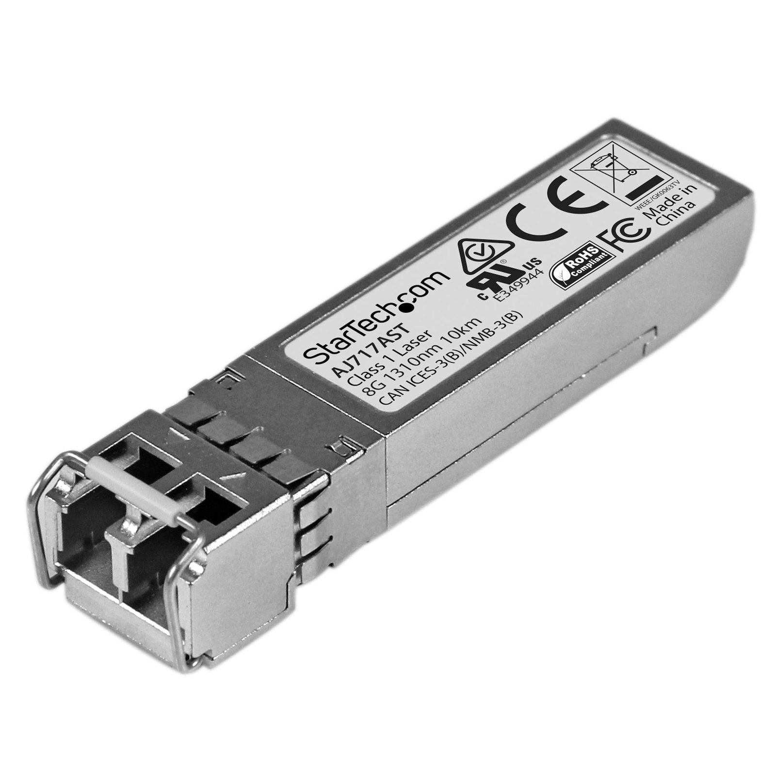 StarTech.com HP AJ717A Compatible SFP+ Transceiver Module - 8GFC~HPE - 8G Fiber Channel WW - 8GbE STA-AJ717AST