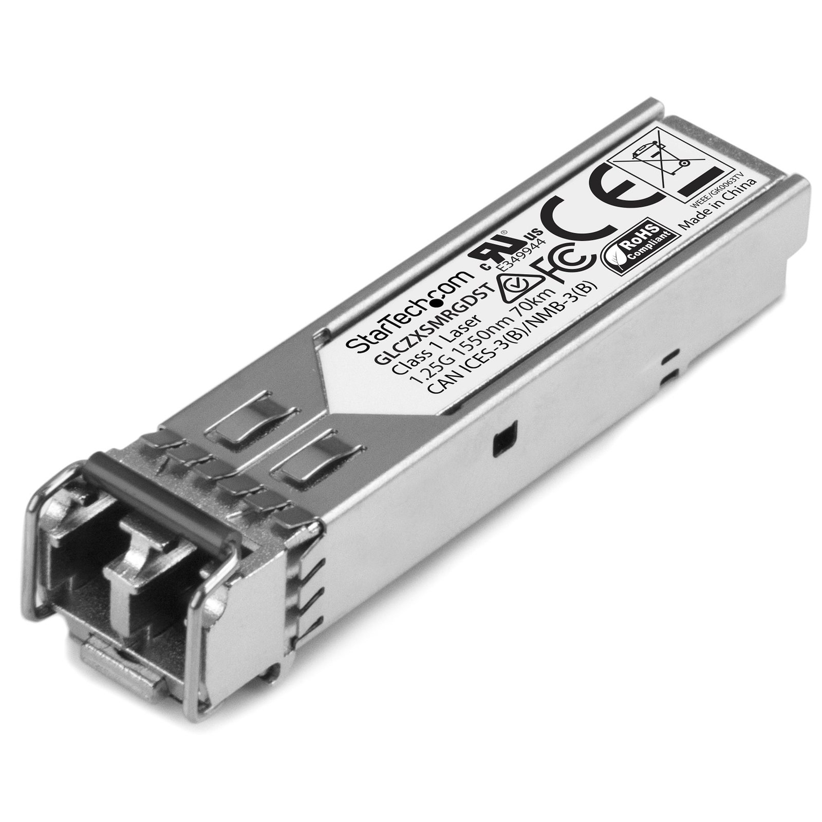 StarTech.com Cisco GLC-ZX-SM-RGD Compatible SFP Module - 1000BASE-ZX - 1GbE Single Mode Fiber SMF STA-GLCZXSMRGDST
