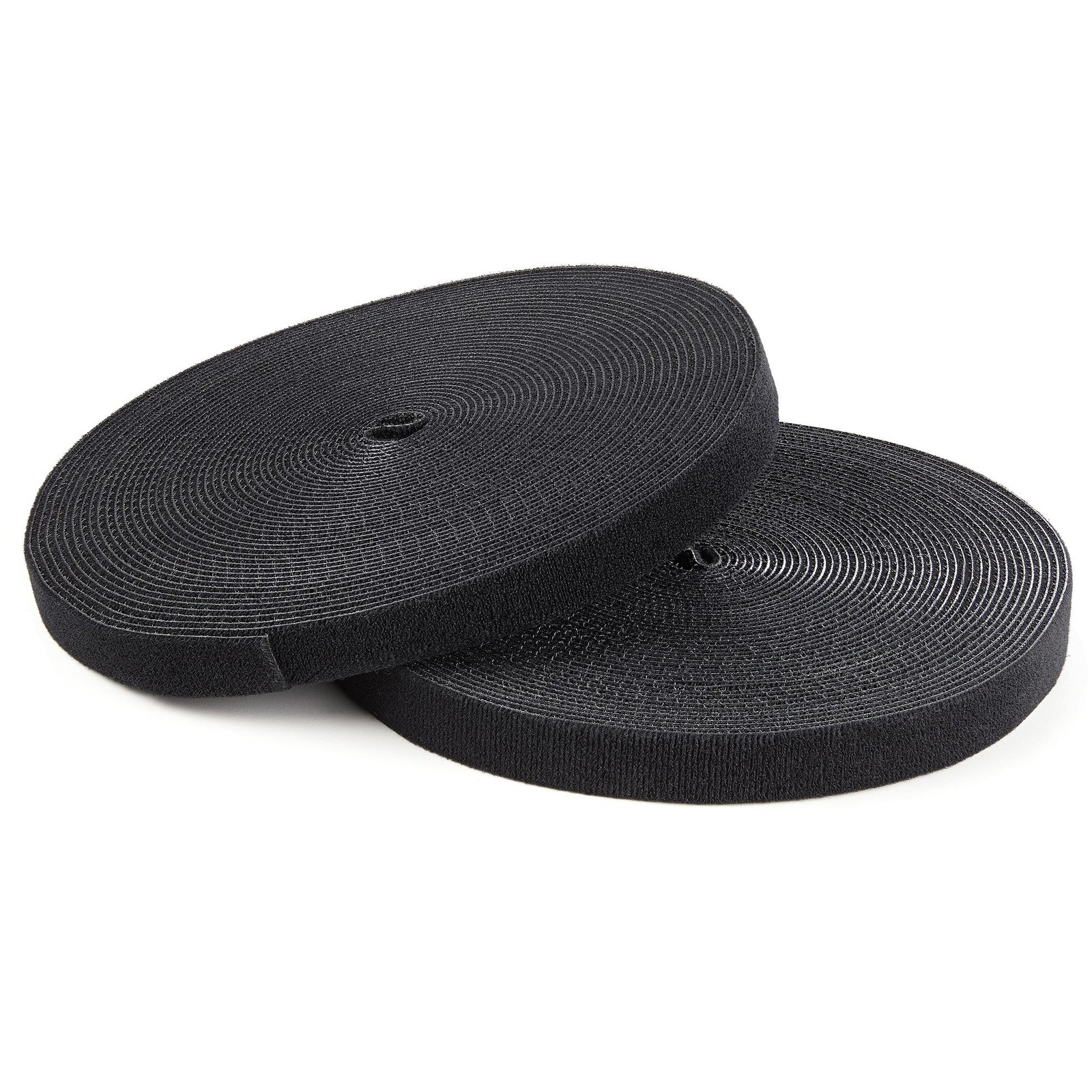 StarTech.com 100ft (30.5m) Hook and Loop Roll, Black, Cut-to-Size Reusable Cable Ties, Bulk STA-HKLP100